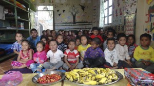 Panauti Children's garden, jardin d'enfant de Panauti, mars 2015.